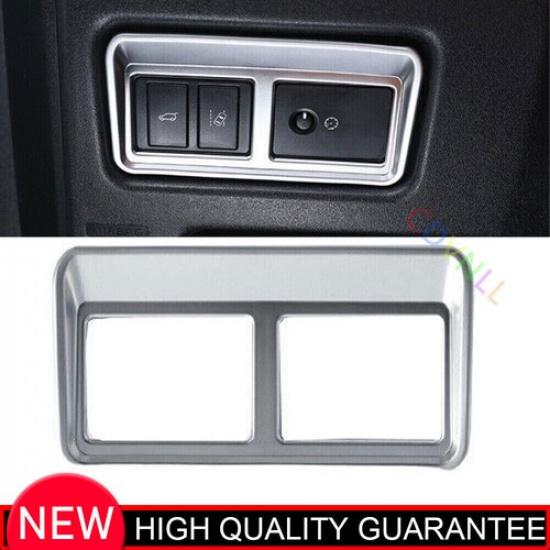 For Discovery Sport 15-2019 Matte Silver Rear Door Tailgate Button Cover 1* Trim
