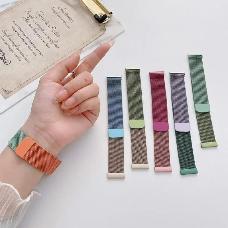 Milanese Loop For Amazfit GTS/GTR-4-3-2-2e-Mini-Pro/stratos 3 Metal Bracelet 20mm 22mm Watch Band for Amazfit bip-U-S-lite Strap