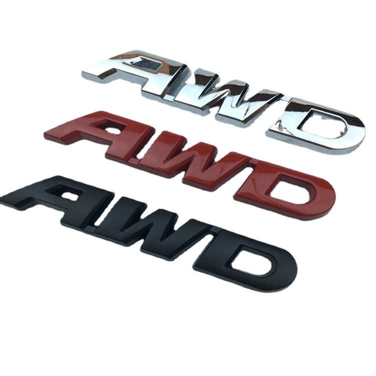 Toyota Highlander & Honda AWD Logo Car Sticker - 4WD Tail Badge