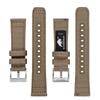 Nylonowy Pasek do Zegarka Szczotkowana Klamra Quick Silver Wymienny Pasek [BISONSTRAP] Pasek, Płótno, Klamra, Zwalniacz, 20mm, Khaki,