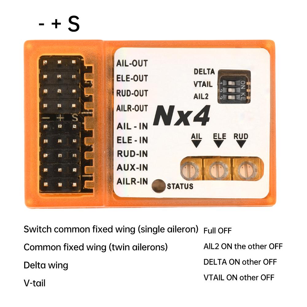 NX4-EVO/NX4-PRO Flight Module Fixed Wing Special Flight Control Board Automatic Balancing Gyroscope Flight Control Sensor Module