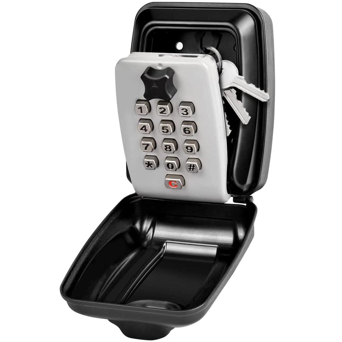 

New Smart Password Combination Key Lock Box Storage Key Wall Mounted Key Safe Outdoor Key Box 4 Digit Combination серый