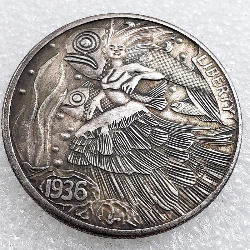 Antique 1936 Wanderer Silver-Plated Magic Coin H4548 No