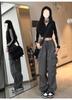 Retro Spicy Girl Hip Hop Wide-Leg Cargo Joggers