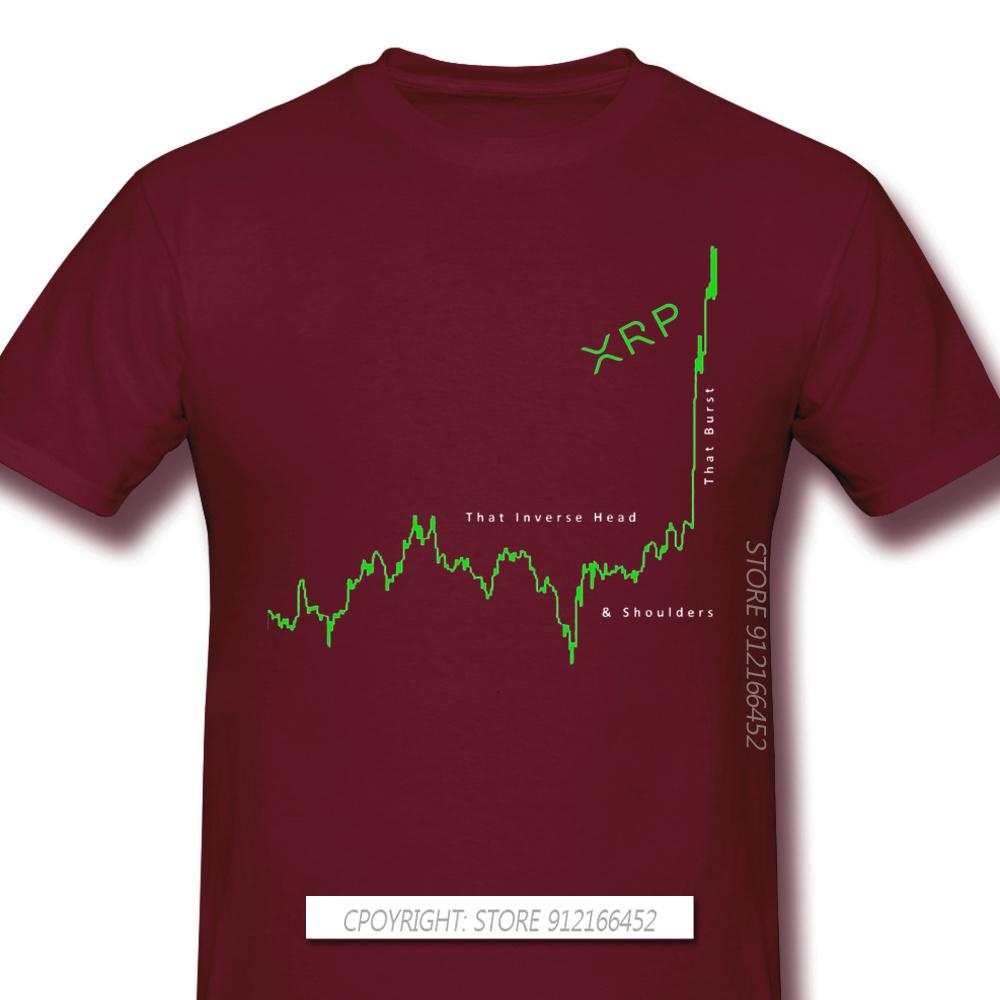 Herren XRP Ripple Coin Kryptowährung Schwarze T-Shirts Inverse H&S Edition T-Shirt Reine Baumwolle T-Shirt Harajuku Shirt Für Erwachsene