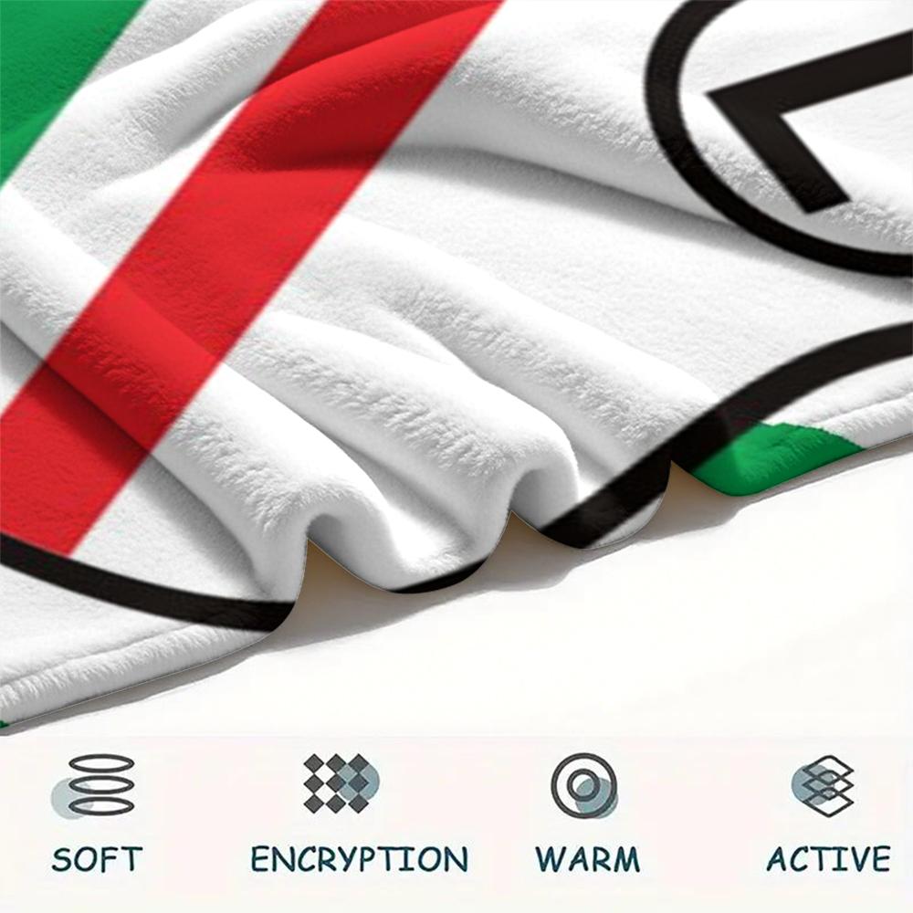 1pc Legia Warsaw Print Flannel Blanket, High quality Comfortable for All Seasons, Home Decor, Warmth and Comfort, Perfect for Christmas Gifts68