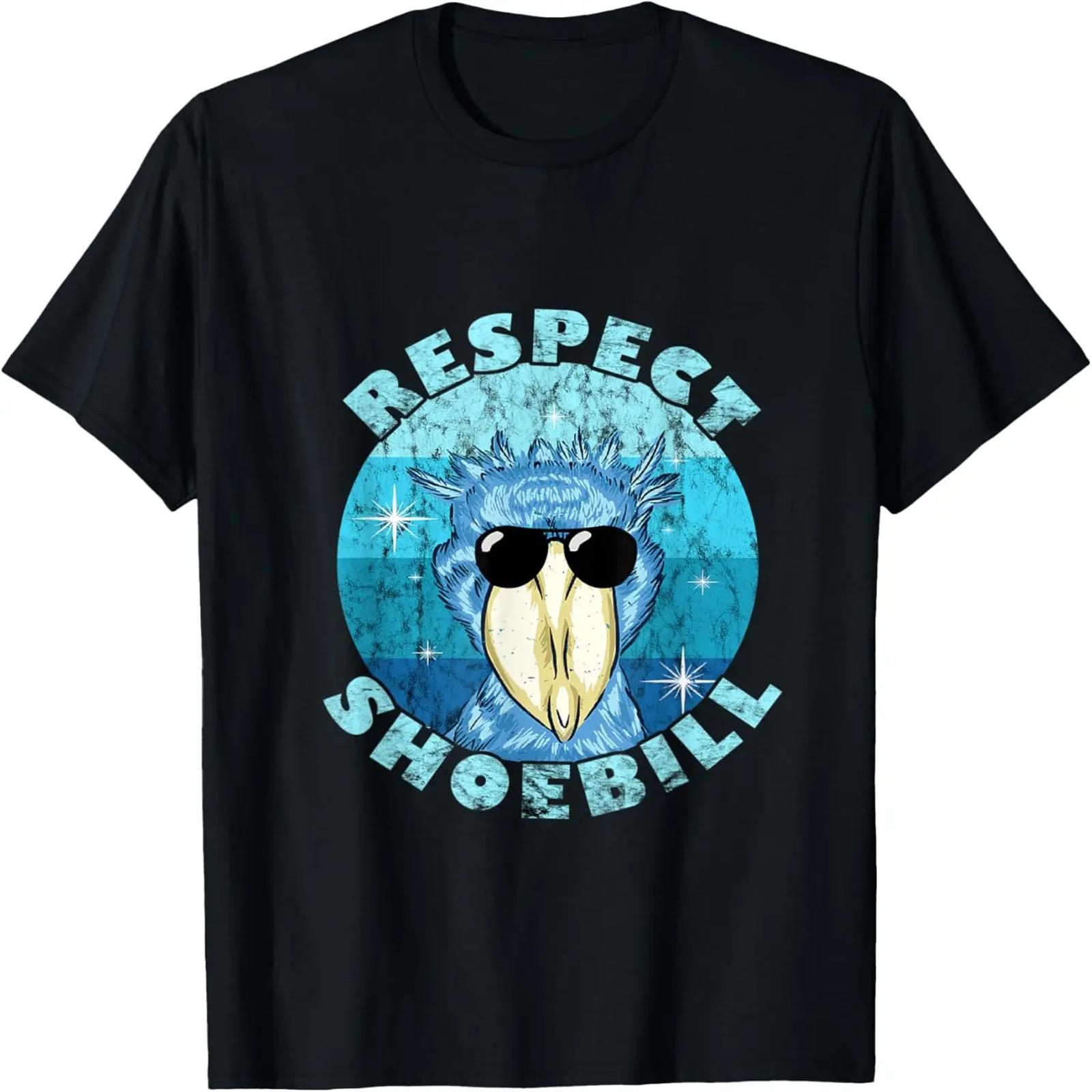 

Shoebill Retro Vintage Respect African Stork Shoebill Bird T-Shirt XXXXXL