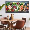 Vegatables And Meat Poster Canvas Painting Posters Prints Wall Art Pictures For Nordic Dining Room Kitchen Decoration Frameless