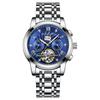 POEDAGAR Orologio da polso meccanico automatico di lusso Acciaio Inossidabile Tourbillon Orologio da uomo Impermeabile Luminoso Orologi da uomo da affari