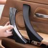 For BMW E90 328i Car Right Side Inner Door Panel Handle Pull Trim Cover Carbon