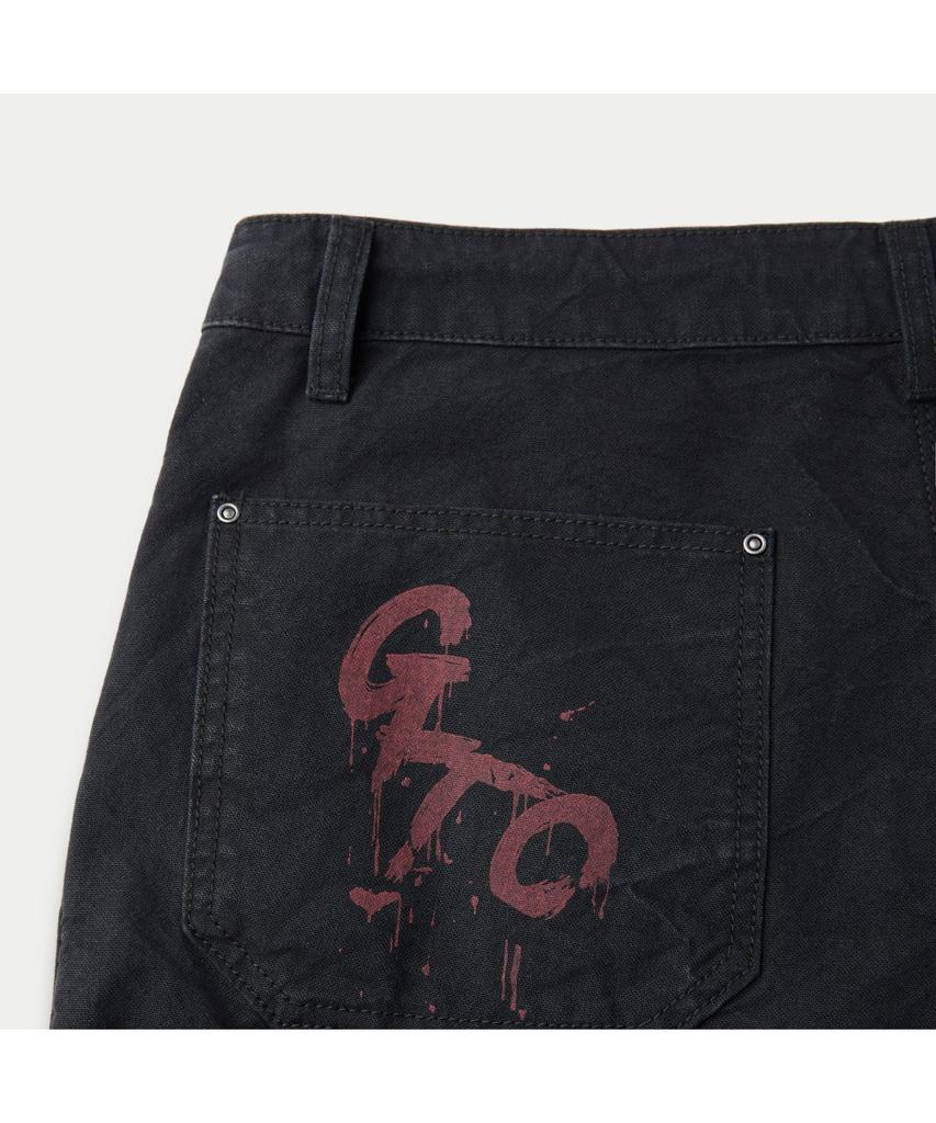 Silijeu Series X Gto Back Pocket Print Shorts Sapom26901Bkx