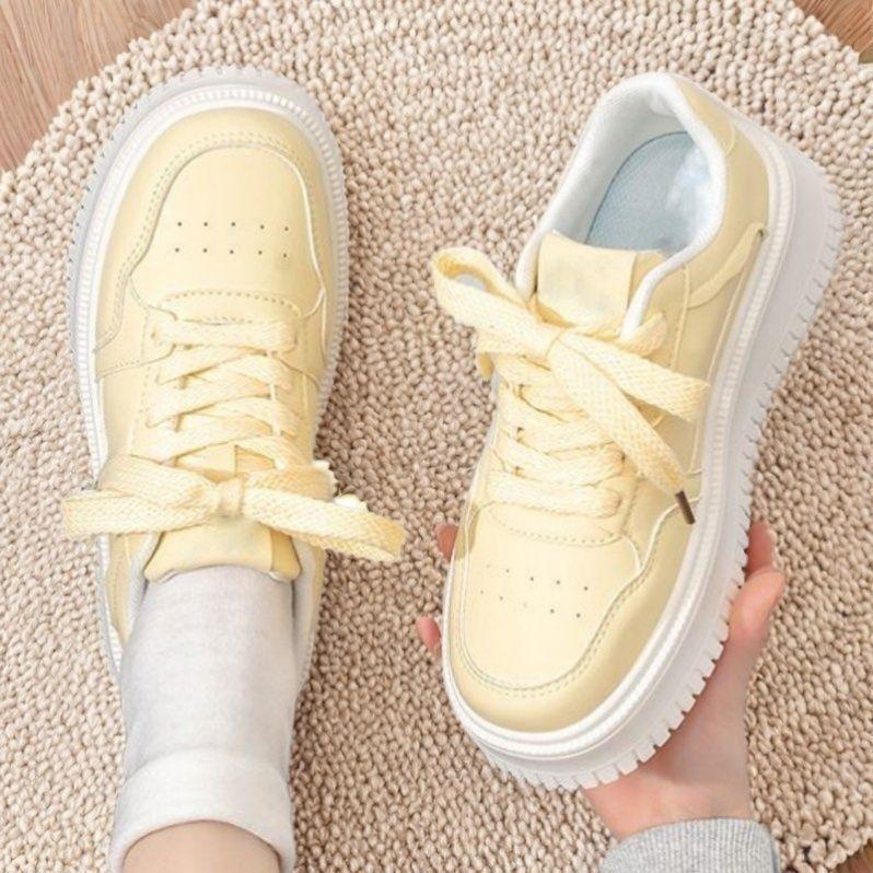 Women's Shoes Platform Muffin Niche Casual Board Shoes Spring Height Increase Lightweight New Versatile