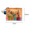 Korean Traditional Saekdong Coin Pouch Set 5pcs Ramie Fabric Small Wallet Gift