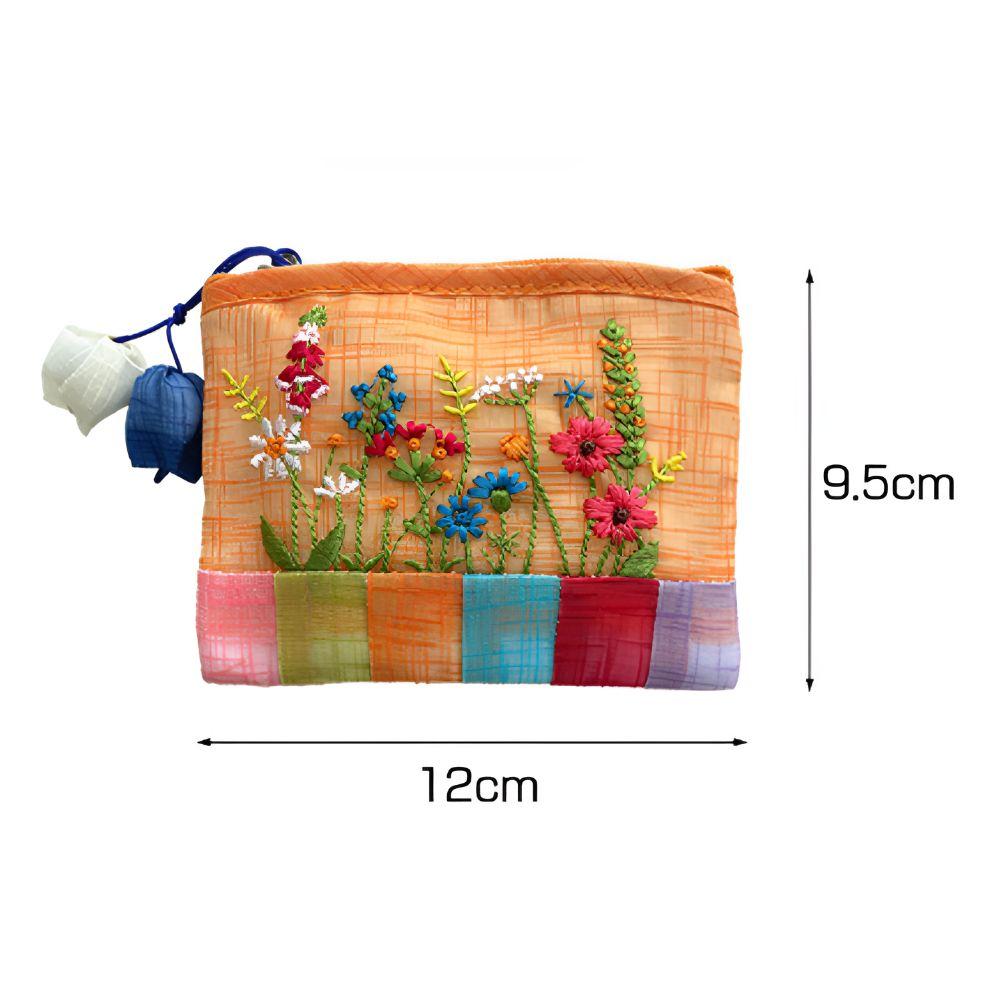 Korean Traditional Saekdong Coin Pouch Set 5pcs Ramie Fabric Small Wallet Gift