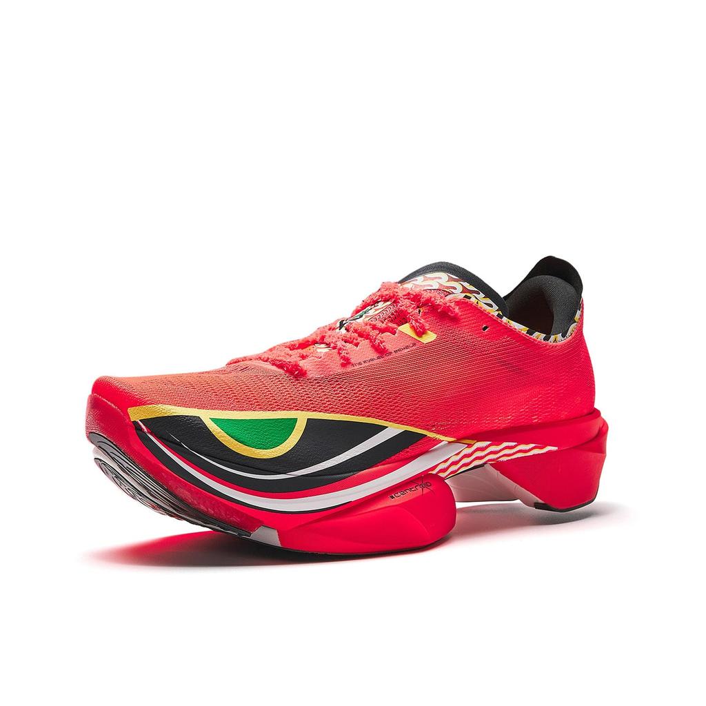 Anta C10 PRO 2 Fabric Low top Carbon Plate Racing Running Shoes Men's Neon Bright Red 112545564R-1