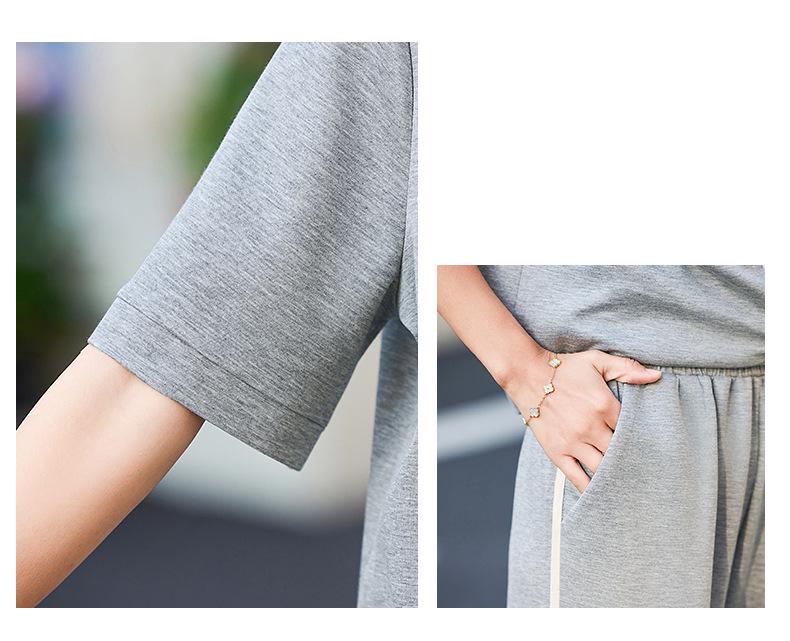 2025 Summer Fashion Sportswear: Casual Two-Piece Jacket Set for Middle-Aged and Elderly Women