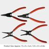 4Pcs Circlip Pliers Set Retaining  Retainer Ergonomic Handle Industrial Hand Tool