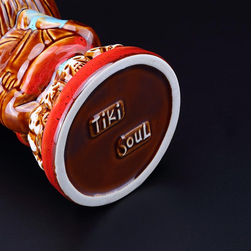 520ml Hawaii Tiki Mugs Cocktail Cup Beer Beverage Mug Wine Mug Ceramic Ku.Ku.Kauioo Mugs Barware