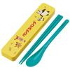 Chopsticks and Spoon Set, Bento Box, Adult, Antibacterial, Combo Set, 18cm, Non-Clinking, Made In Japan, Panda and Kopanda Design, CCS3SAAG-A
