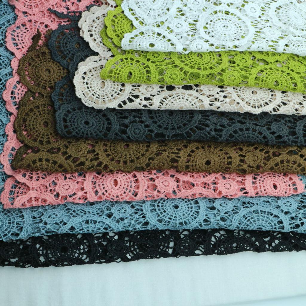 Water-Soluble Milk Silk Lace, Embroidery Hollow Lace Large Barcode, Skirt Cuffs Women'S Curtain Accessories