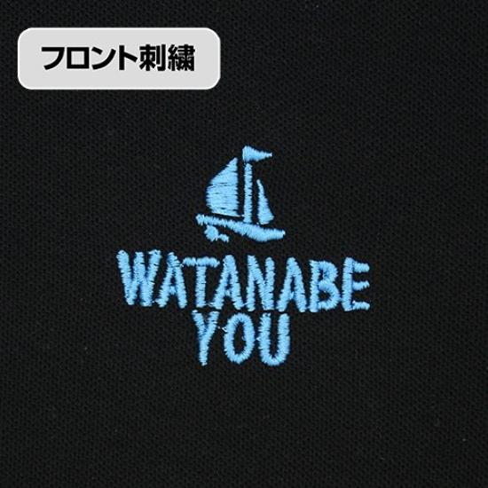 Love You Watanabe Embroidered Polo Shirt Black M Size Live! Sunshine!!