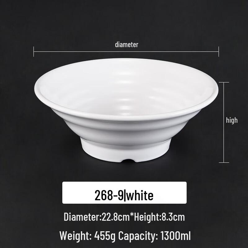 

Ruhan A5 Melamine High-Temp Commercial Deep Noodle Bowl