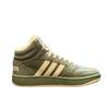 New Adidas HOOPS Slip-Resistant Warm Mid-Top Kids' Skateboarding Shoes Green Teenagers IH7895