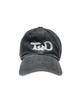 TUEWID Twd Hand Embroidery Wrinkled Ball Cap In Charcoal