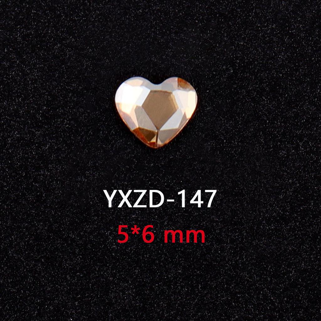 1440 Glas Diamanten mit flachem Boden Gold Champagner Speziell geformte Nageldiamanten DIY Tragematerial für Nägel Nagel Speziell geformte Diamanten Zubehör