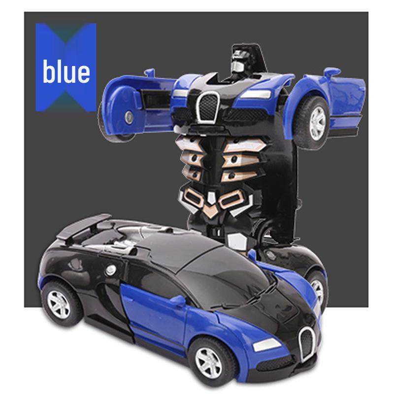 Kids' Transforming Robot Car: Educational Crash Toy for Ages 3-6