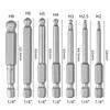Magnetic S2 Steel Hardened Hex Ball Head Air Driver Bit 1/4" Pneumatic Screwdriver Attachment
