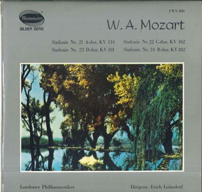 

LP Record ERICH LEINSDORF LONDONER PHILHARMO Mozart Sinfonie Nr21 Adur Kv134 PWN300 WESTMINSTER Netherland Classical Used
