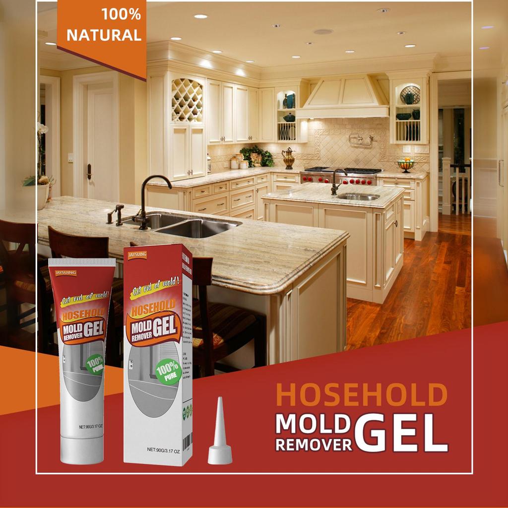 Jaysuing Mold & Mildew Remover Gel for Kitchen & Bathroom Walls