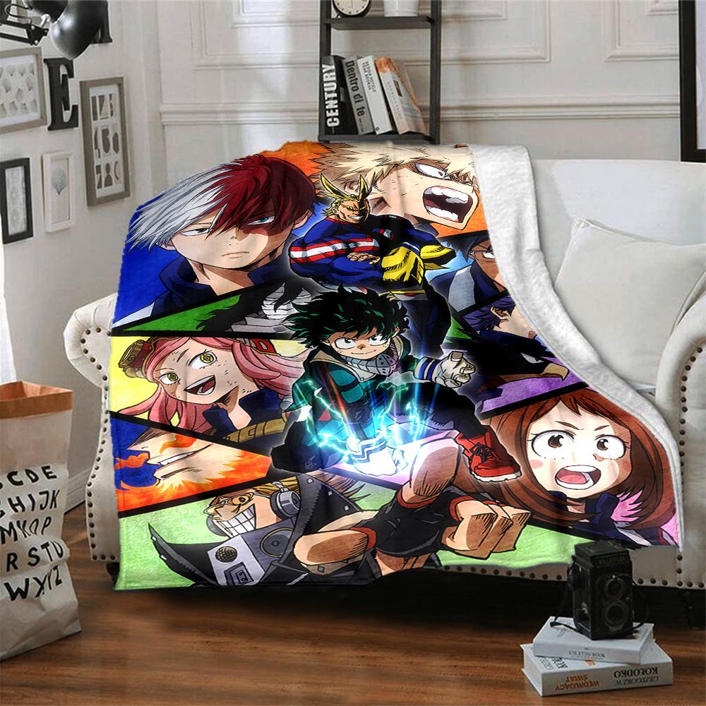 Heroic Adventures Unite Flannel Blanket Super Soft Warm Cozy Blanket For Sofa Bed Office Travel Allseason Home Decor Gift