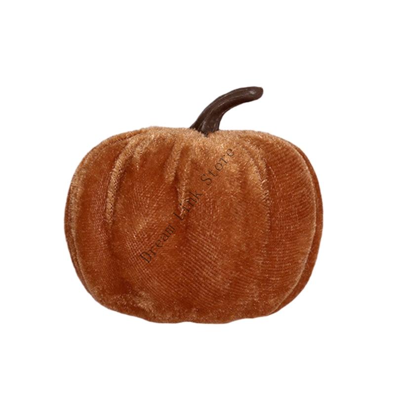 Q1FD Halloween Pumpkin Decoration Nordic Pumpkin Figurine Ornament Decorative Pumpkin