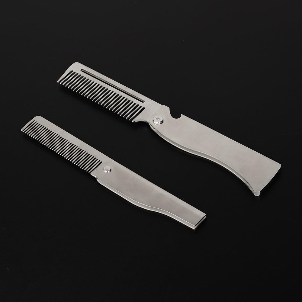 

Hairdressing Portable Steel Combs Oil Head Comb Hair Styling Comb for Haircut S