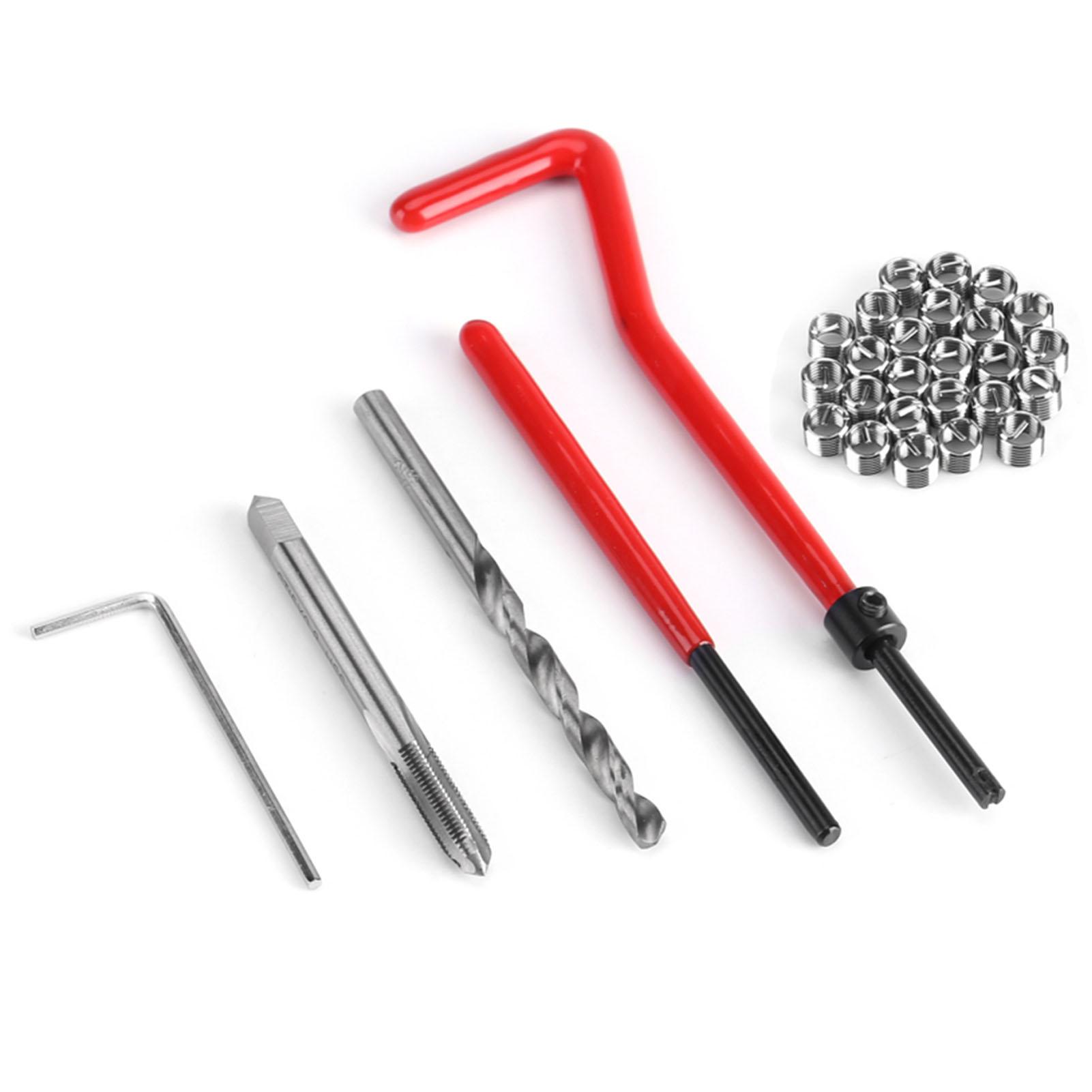 

Набор из 30 вставок для ремонта резьбы M8, совместимый набор ручных инструментов для авторемонта(M8)