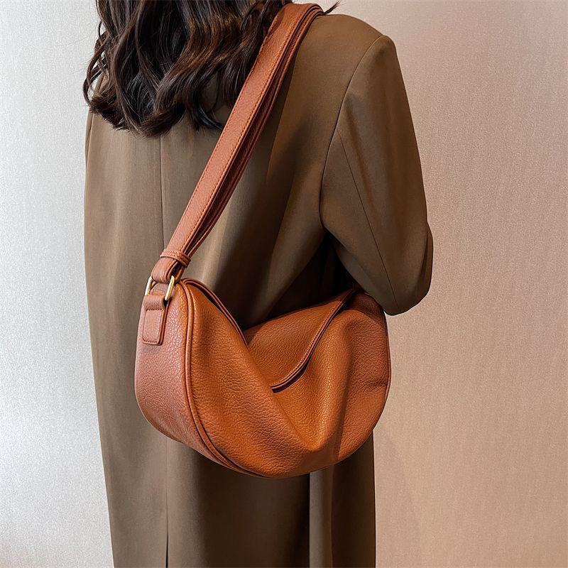 Retro Style Large Capacity Dumpling Crossbody Bag