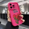 Red Rose Is Suitable for Iphone16pro Mobile Phone Case Apple 15 Foreign Trade 1413promax New 12x11.
