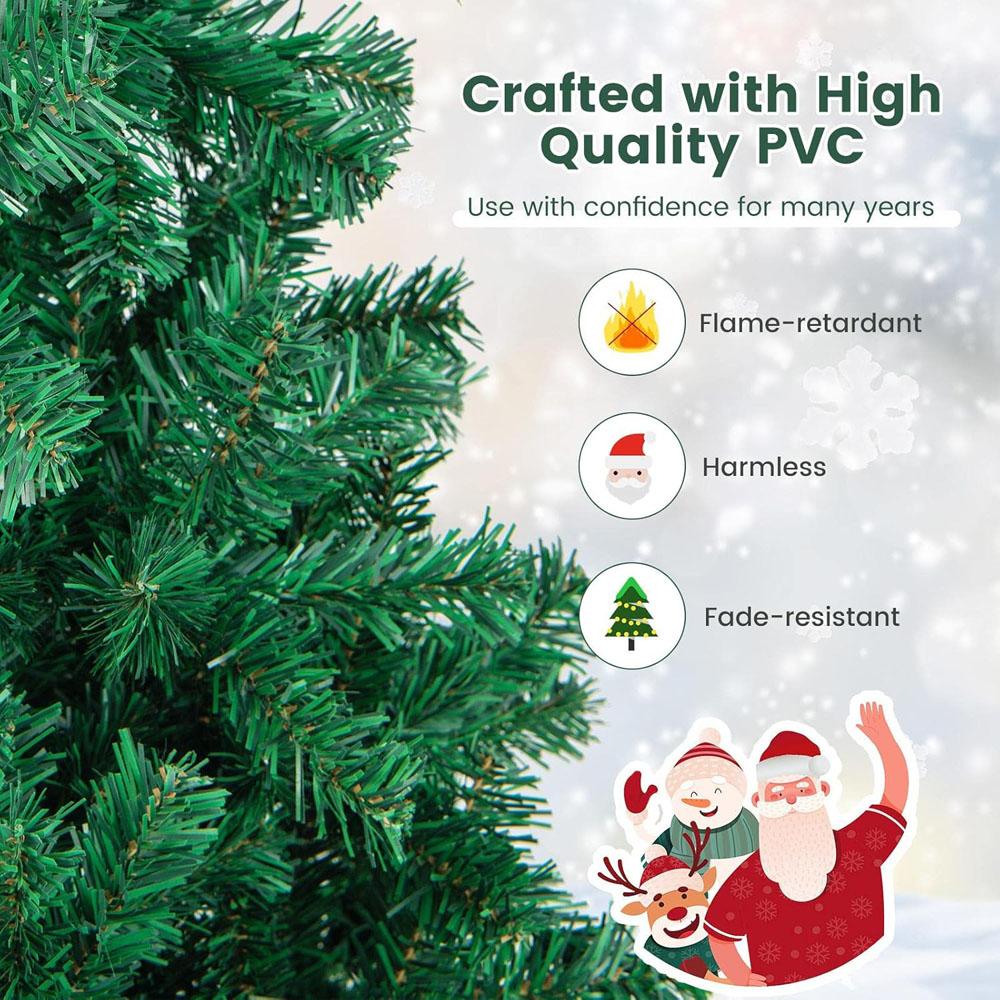 Premium Artificial Christmas Tree with Metal Legs Easy AssemblyIdea Christmas Tree for Indoor and Outdoor Holiday Decoration