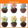 3.9in Small Daisy Potted Plush Doll Bag Pendant Keychain Kids Gift