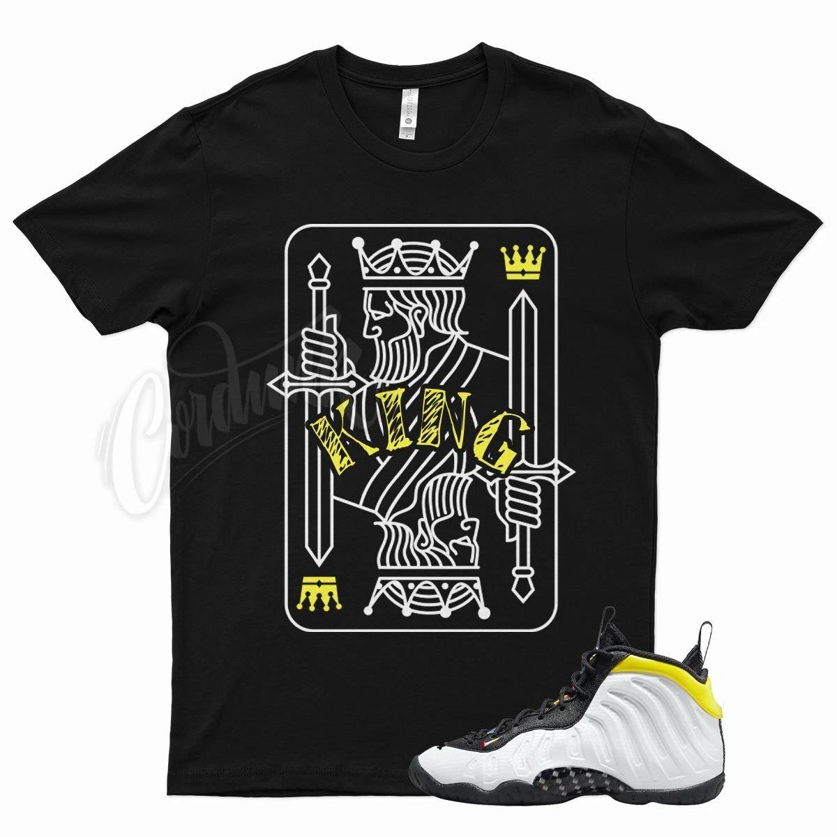 Black KING T Shirt for N Little Posite One White Yellow Foamposite Foams XL