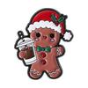 Yousheng Brooch Pin, Gingerbread Man Design Lapel Pin, Enamel Glaze Bright Color Badge with Standard Safety Pin, Christmas Colors Festive Accessory