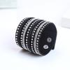 9 Rows of Short High-end Jewelry EBAY Leather Flannel Hot Diamond Bracelet