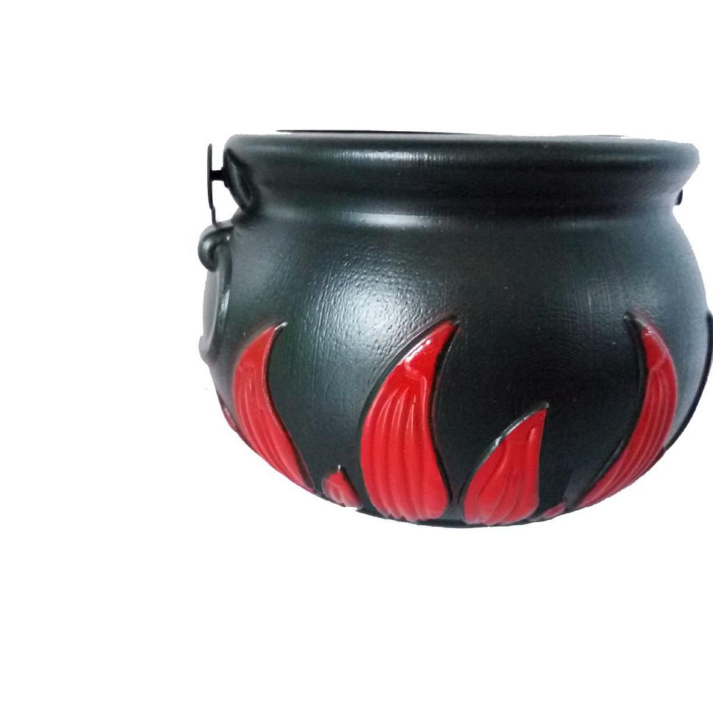 Halloween Black Witch Flame Candy Jar and Party Supplies