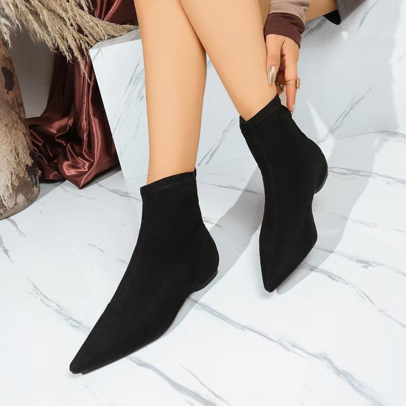 

Модные Сексуальные Женские Туфли на Высоком Каблуке с Острым Носком Модные Ботильоны-Танкетки Новые Вечерние Платья Элегантные Горячая Распродажа Zapatos De Mujer 42