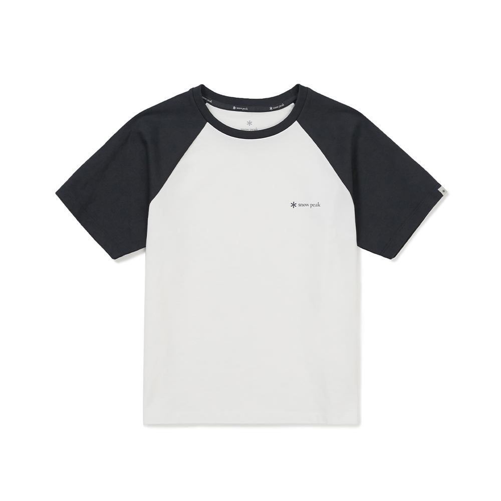 [Snowpeak] Kids Aerocool Color Block Short Sleeve T-shirt Dark Navy (S25MKFTS96)