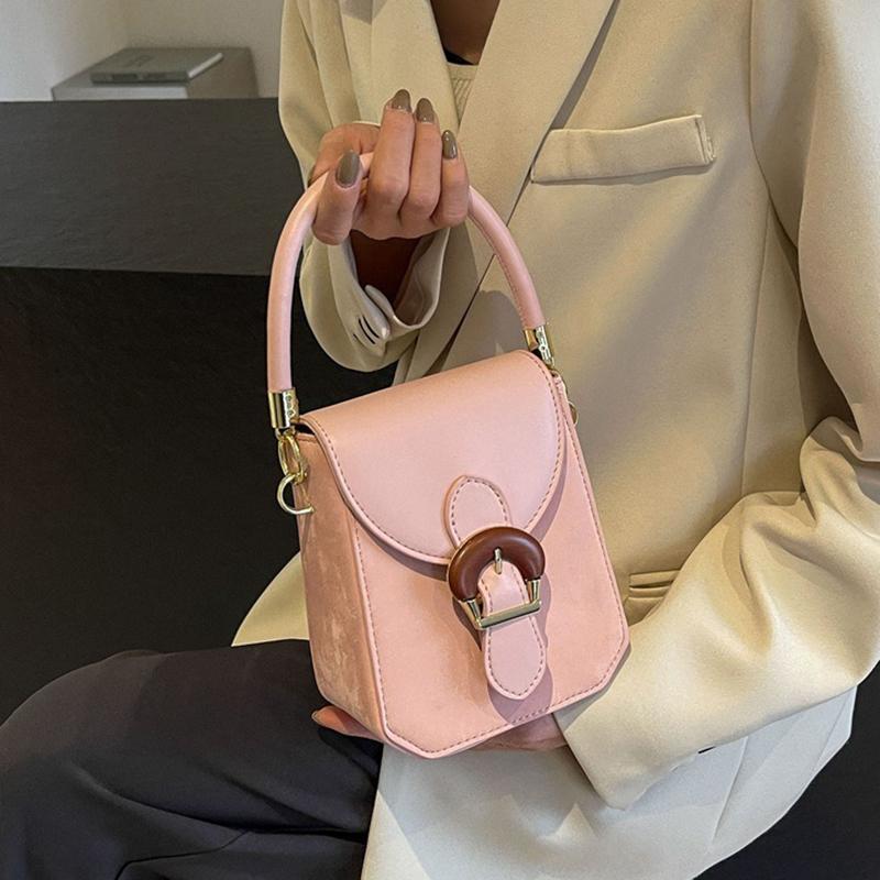 High-end Bags for Women 2024 New Fashion Horseshoe Buckle Handbags Popular One-shoulder Cross-body Small Square Bag