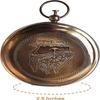 Nautical Ross London Brass Round Pocket Compass Marine Navigational Royal Device Gift Item