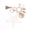 Women Pearl Starfish Accessories Key Ring Starfish Keychain Keychain Bag Pendant Decor Gifts